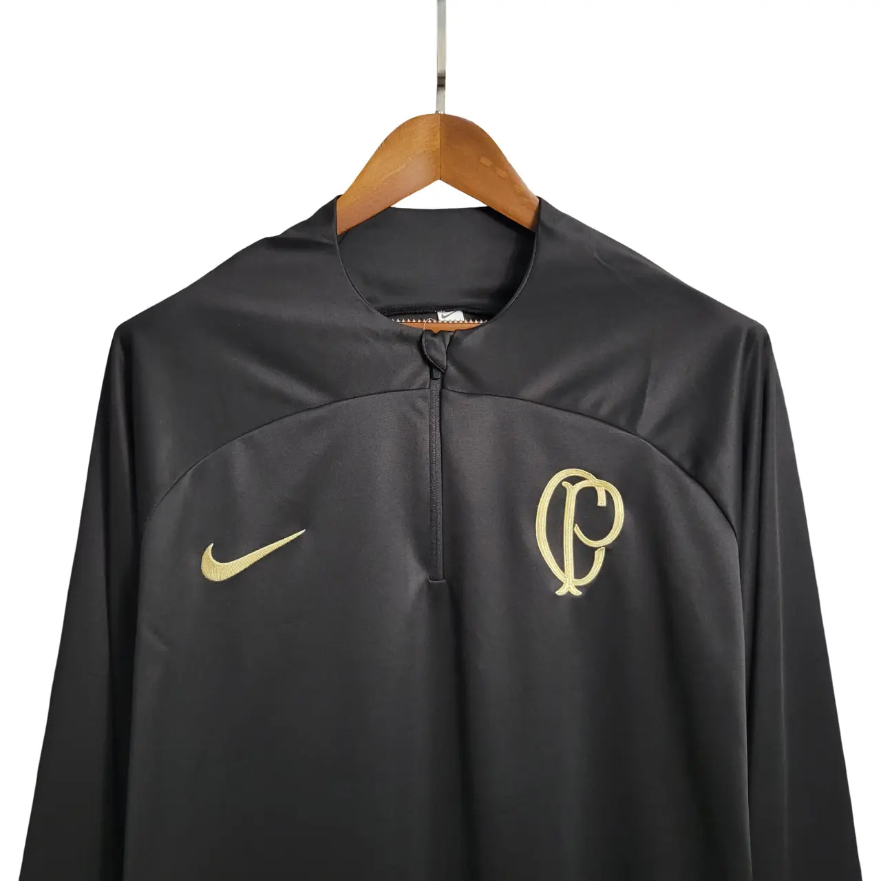 Camiseta de Treino Manga Longa Meio-Zíper Timão 2022 Strike
