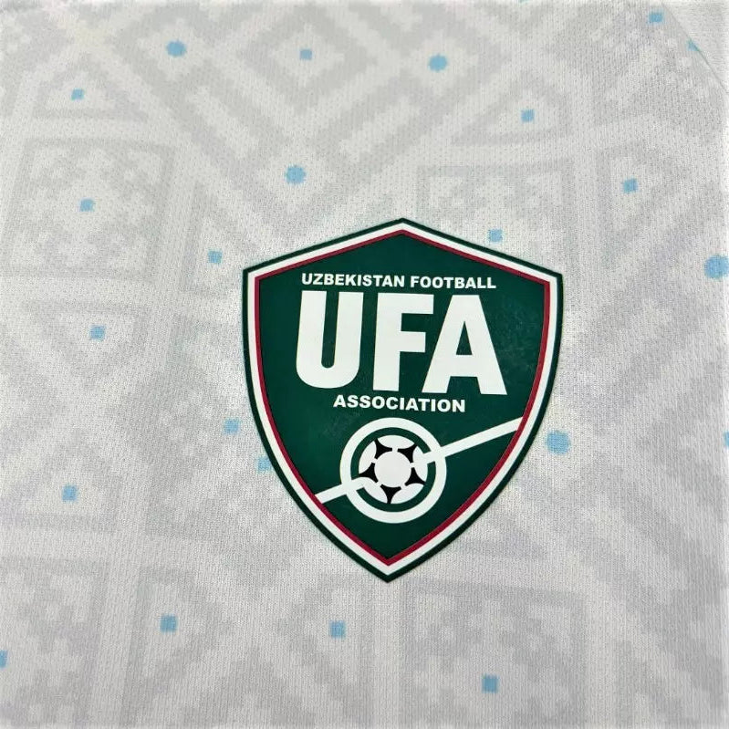 Camisa Uzbequistão Away Branca